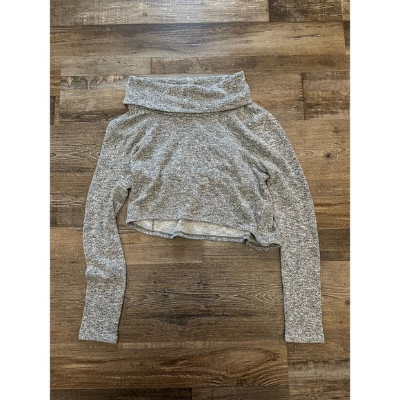 White House Black Market Sweaters - white house black market gray sparkle cropped turtleneck sweater womens XS $129